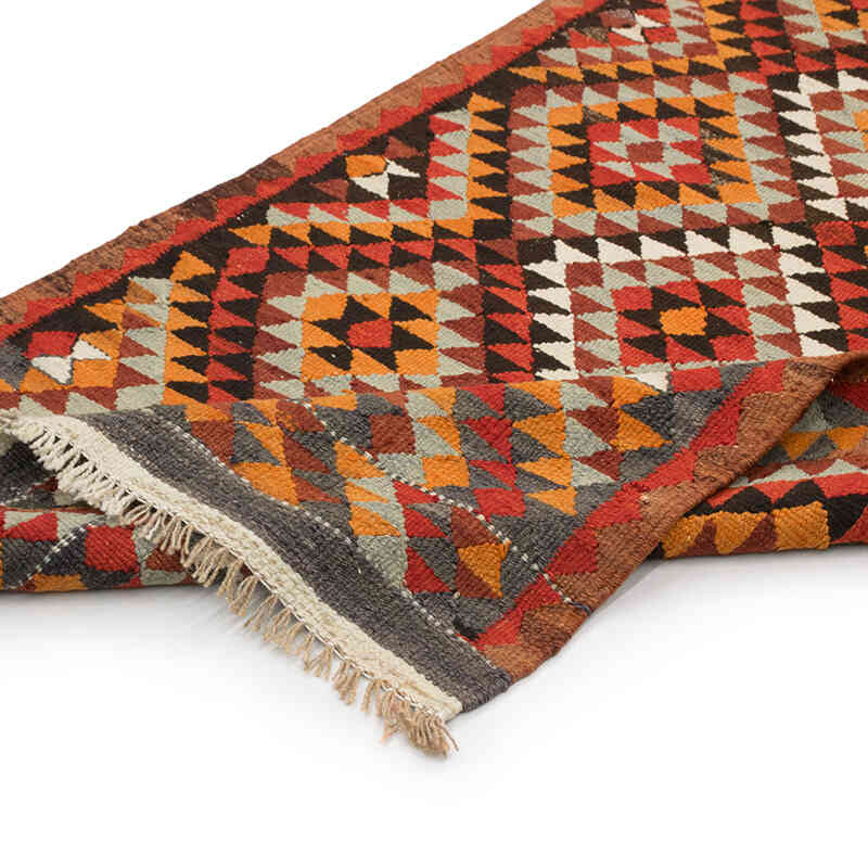 Vintage Tribal Kilim Runner - 3'  x 12' 3" (36" x 147") - K0077154