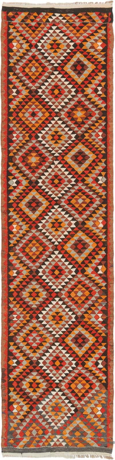 Vintage Anadolu Kilim Yolluk - 92 cm x 373 cm