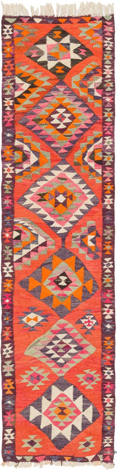 Vintage Anadolu Kilim Yolluk - 87 cm x 341 cm