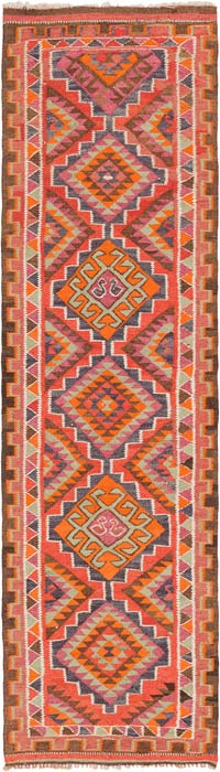 Alfombra Kilim Tribal Vintage - 94 cm x 331 cm
