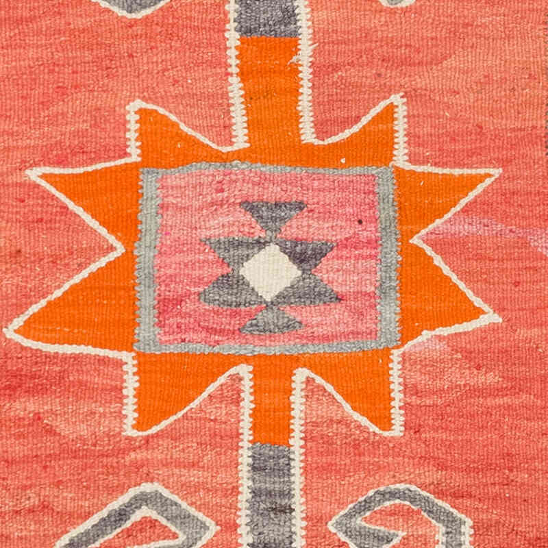 Vintage Tribal Kilim Runner - 3' 1" x 11' 8" (37" x 140") - K0077161