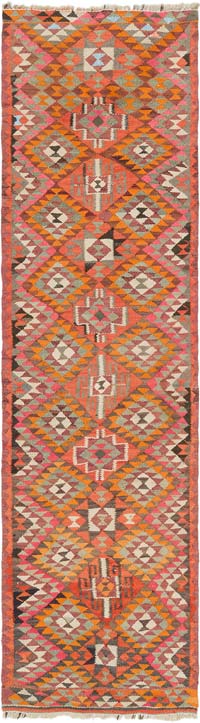 Alfombra Kilim Tribal Vintage - 78 cm x 290 cm