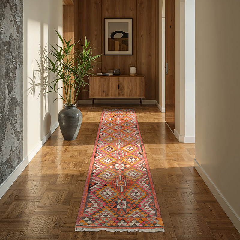 Vintage Anadolu Kilim Yolluk - 78 cm x 290 cm - K0077162