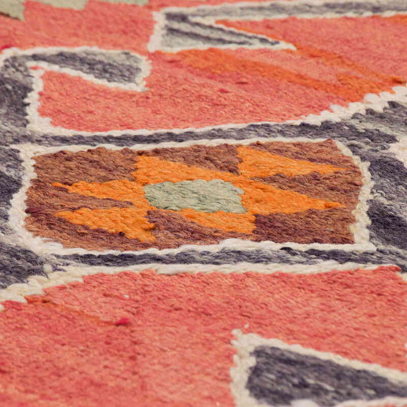 Vintage Tribal Kilim Runner - 3' 1" x 11' 7" (37" x 139") - K0077164