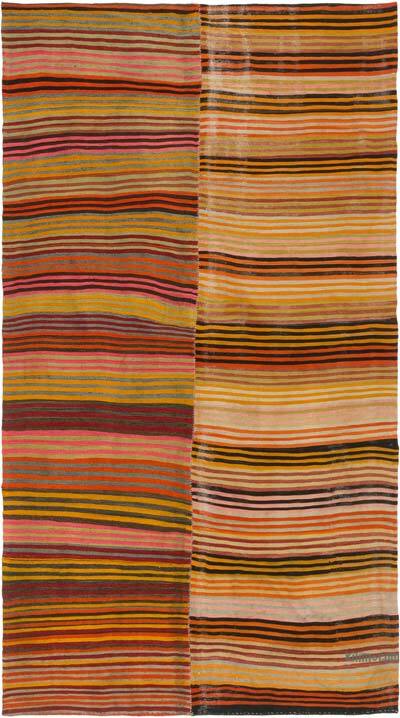 Vintage Anatolian Kilim Rug - 6' 2" x 11' 1" (74" x 133")