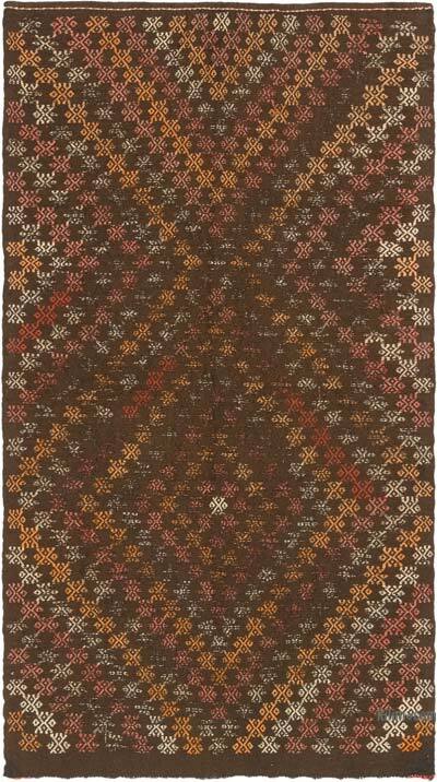 Vintage Anatolian Jijim Rug - 4' 10" x 8' 10" (58" x 106")