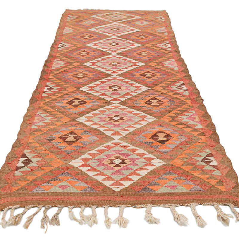 Alfombra Kilim Tribal Vintage - 107 cm x 305 cm - K0077173