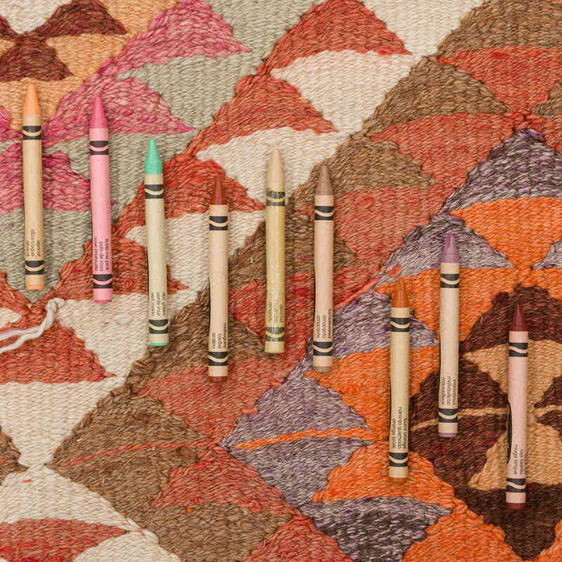 Alfombra Kilim Tribal Vintage - 107 cm x 305 cm - K0077173