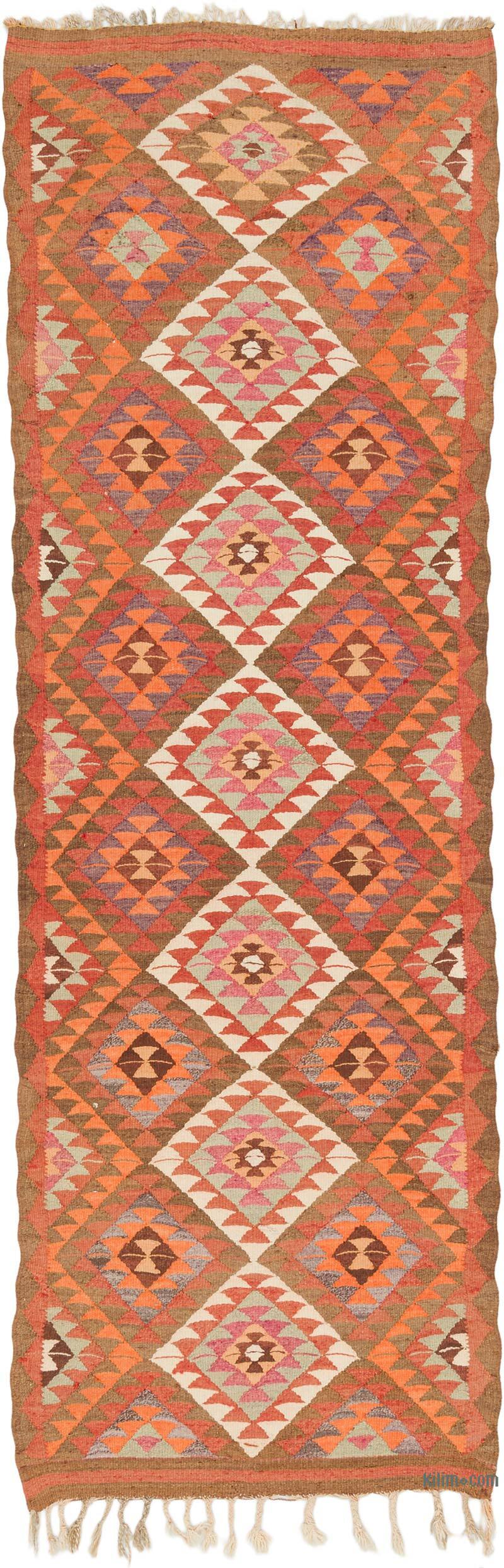 Alfombra Kilim Tribal Vintage - 107 cm x 305 cm - K0077173