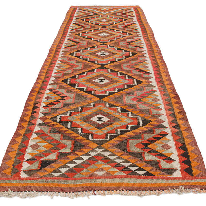 Alfombra Kilim Tribal Vintage - 100 cm x 303 cm - K0077174