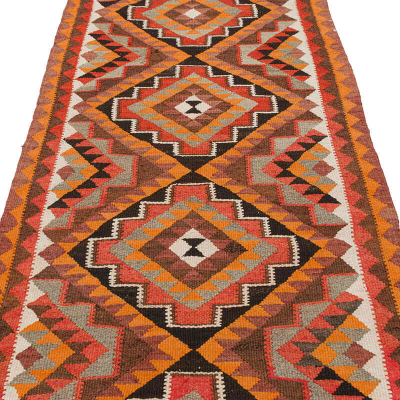 Alfombra Kilim Tribal Vintage - 100 cm x 303 cm - K0077174