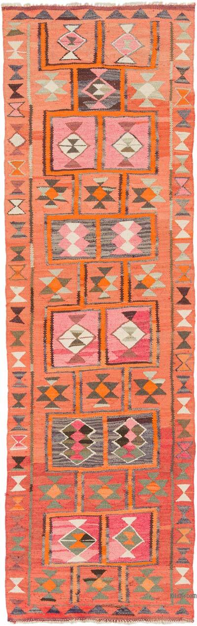 Vintage Anadolu Kilim Yolluk - 98 cm x 309 cm