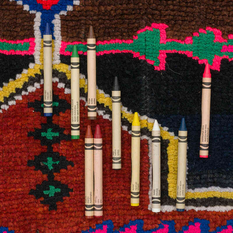 Vintage Tribal Runner Rug - 3' 8" x 12' 8" (44" x 152") - K0077181