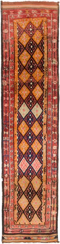 Alfombra Vintage de pasillo - 83 cm x 348 cm