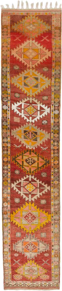 Vintage Anadolu Yolluk - 96 cm x 440 cm
