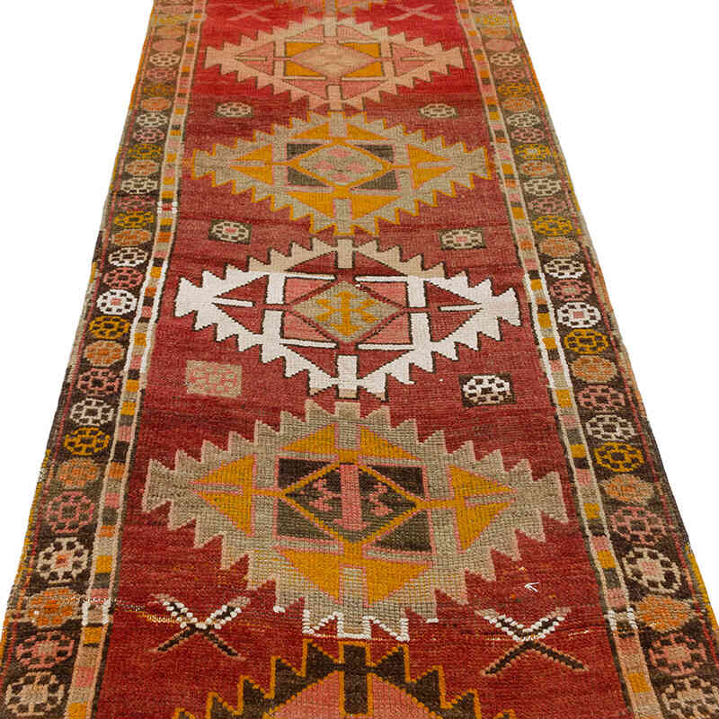 Vintage Tribal Runner Rug - 3' 2" x 14' 5" (38" x 173") - K0077184