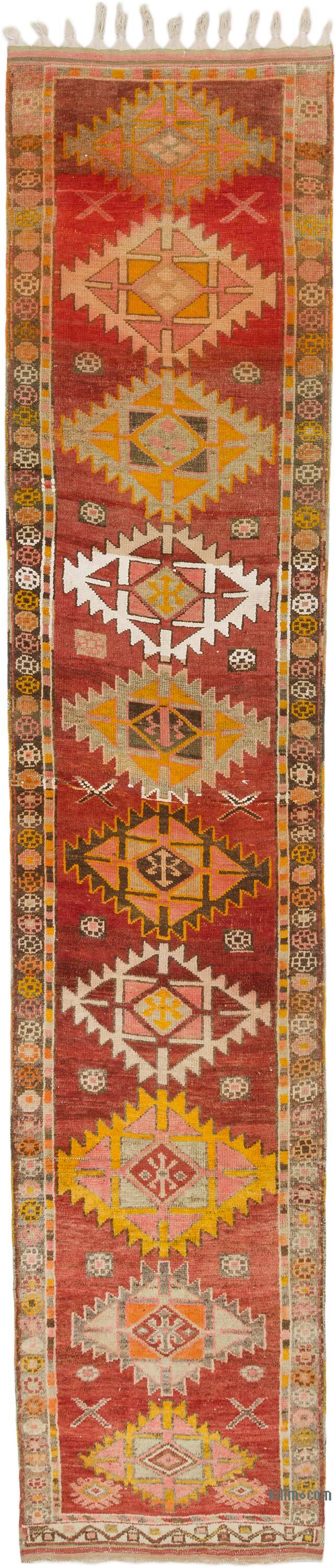 Vintage Tribal Runner Rug - 3' 2" x 14' 5" (38" x 173") - K0077184