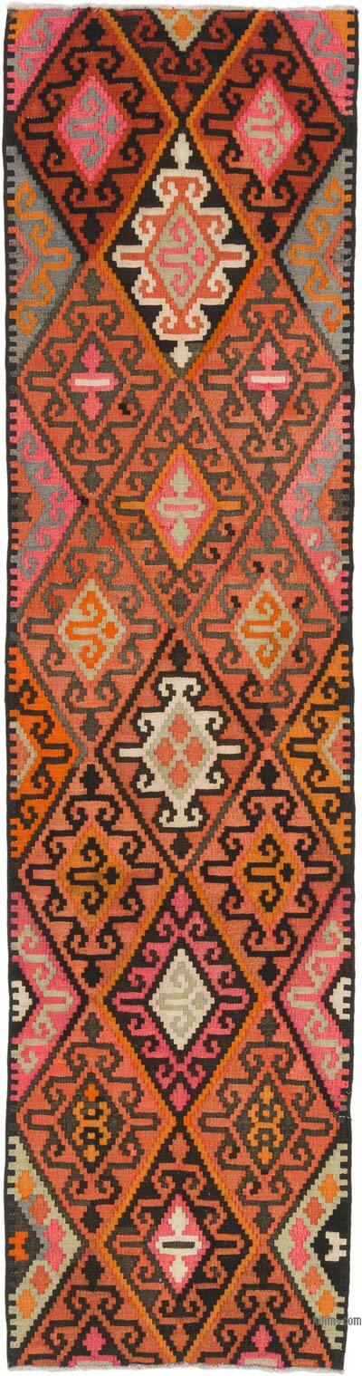 Vintage Anadolu Kilim Yolluk - 90 cm x 346 cm
