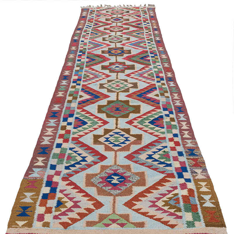 Vintage Anadolu Kilim Yolluk - 88 cm x 338 cm - K0077192