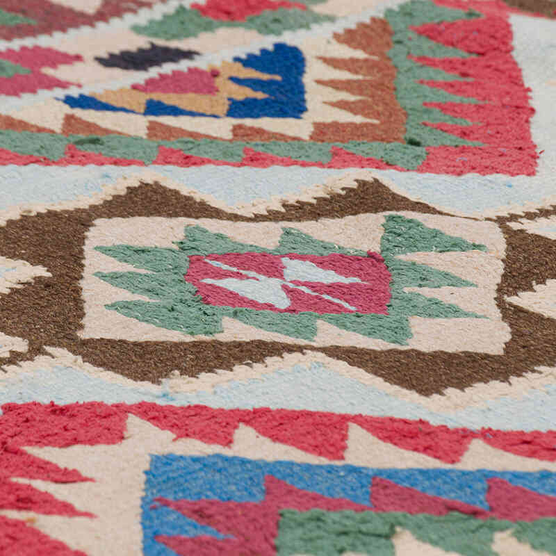 Vintage Anadolu Kilim Yolluk - 88 cm x 338 cm - K0077192
