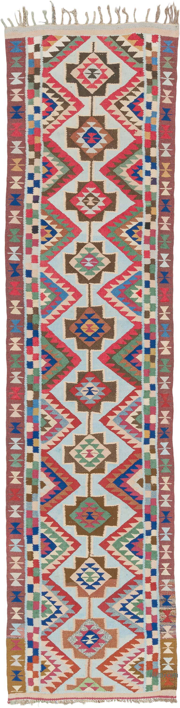 Vintage Anadolu Kilim Yolluk - 88 cm x 338 cm - K0077192