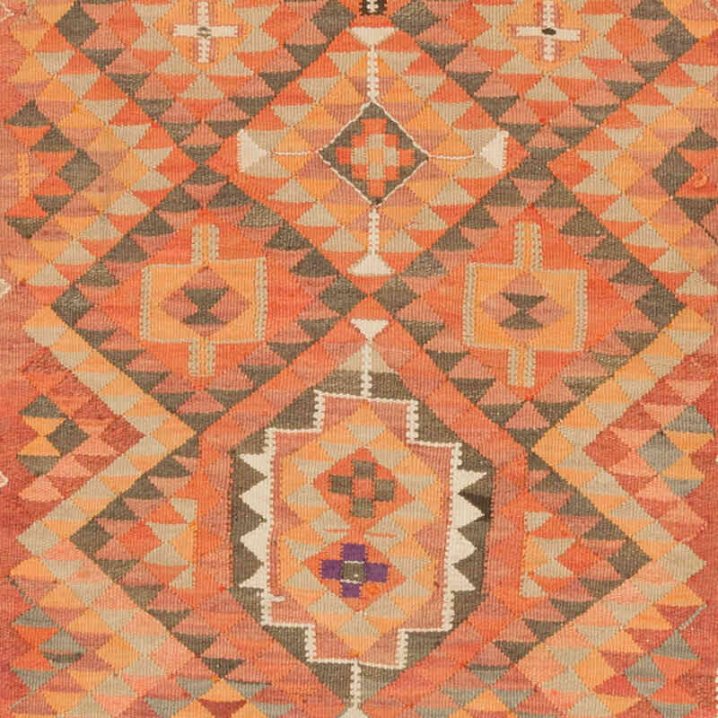 Vintage Tribal Kilim Runner - 3' 3" x 11'  (39" x 132") - K0077193
