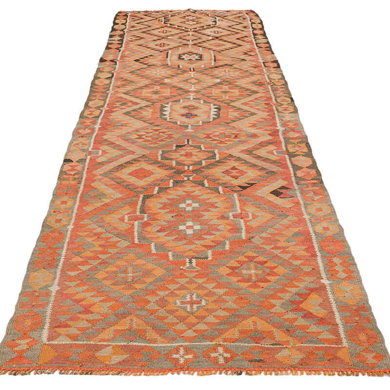 Vintage Tribal Kilim Runner - 3' 3" x 11'  (39" x 132") - K0077193