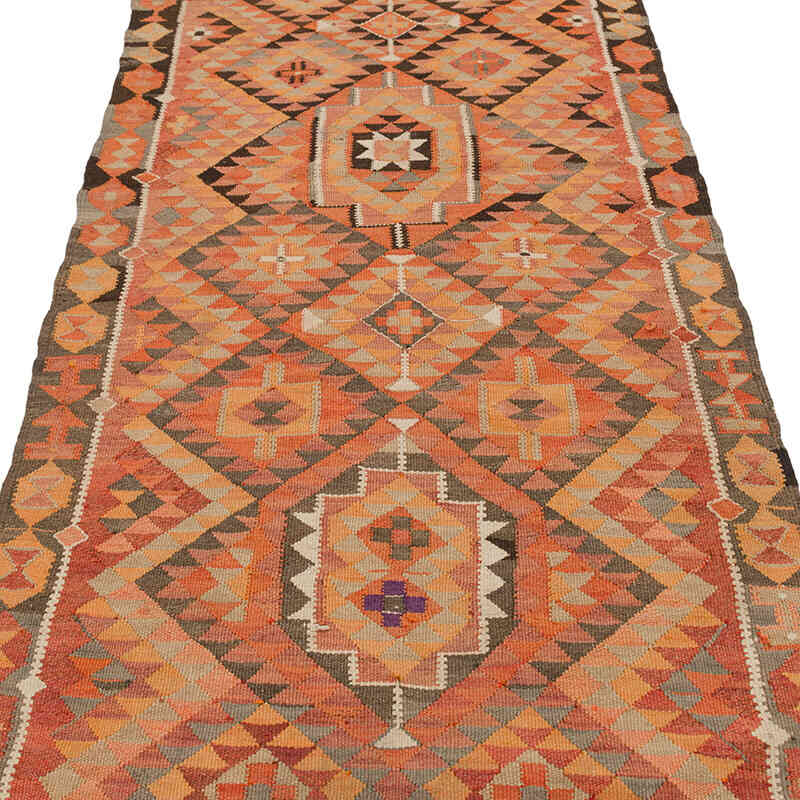 Vintage Tribal Kilim Runner - 3' 3" x 11'  (39" x 132") - K0077193