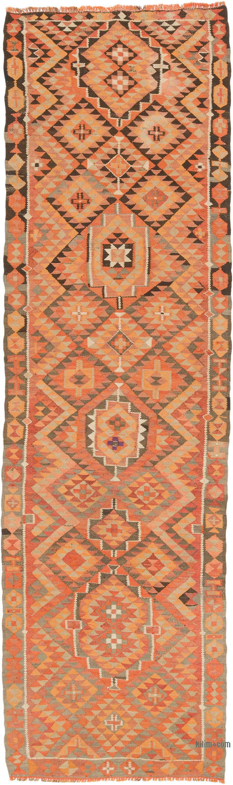 Vintage Tribal Kilim Runner - 3' 3" x 11'  (39" x 132") - K0077193