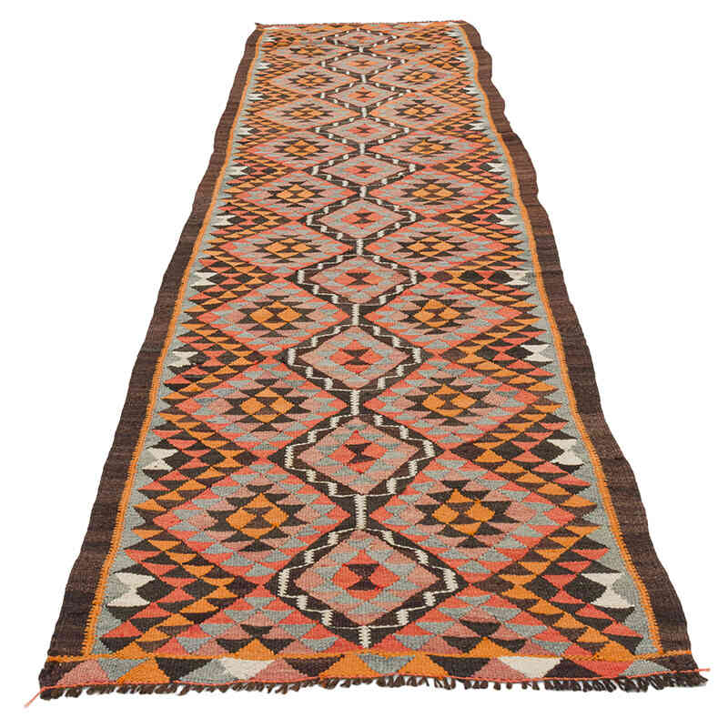 Alfombra Kilim Tribal Vintage - 86 cm x 334 cm - K0077194