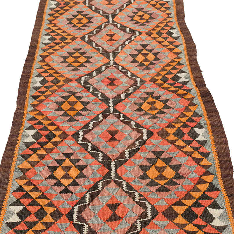 Alfombra Kilim Tribal Vintage - 86 cm x 334 cm - K0077194