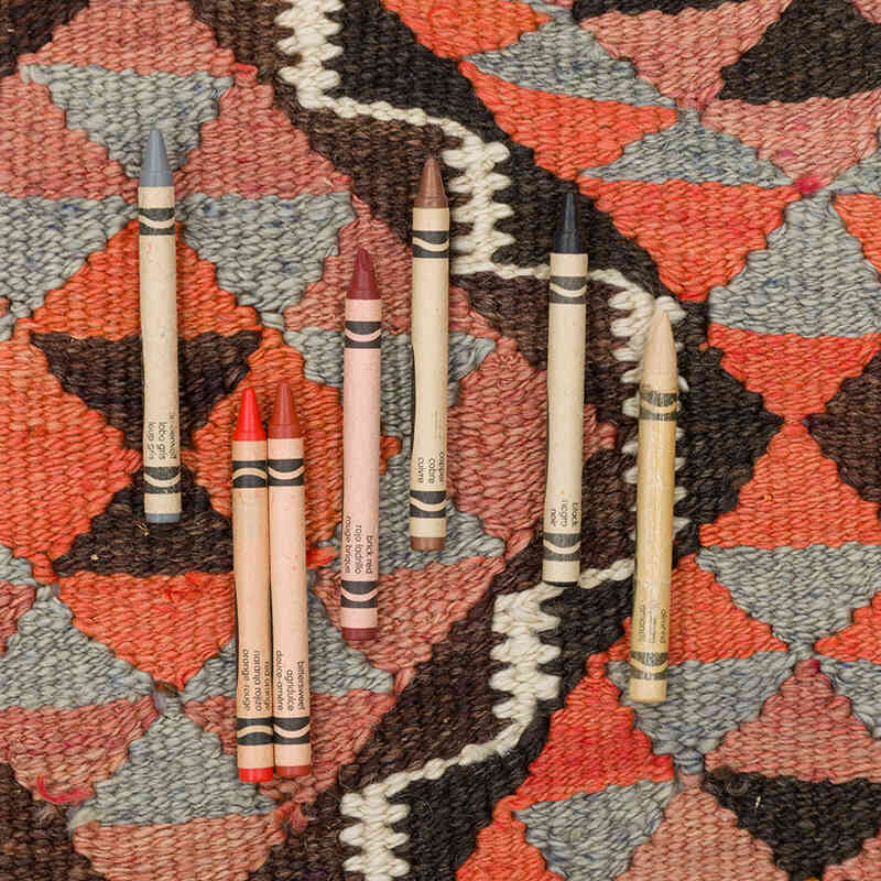 Alfombra Kilim Tribal Vintage - 86 cm x 334 cm - K0077194