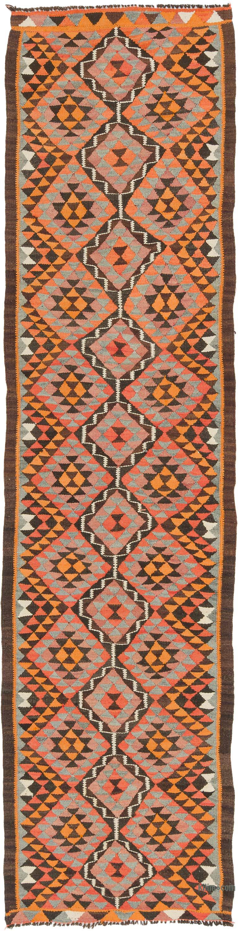 Alfombra Kilim Tribal Vintage - 86 cm x 334 cm - K0077194