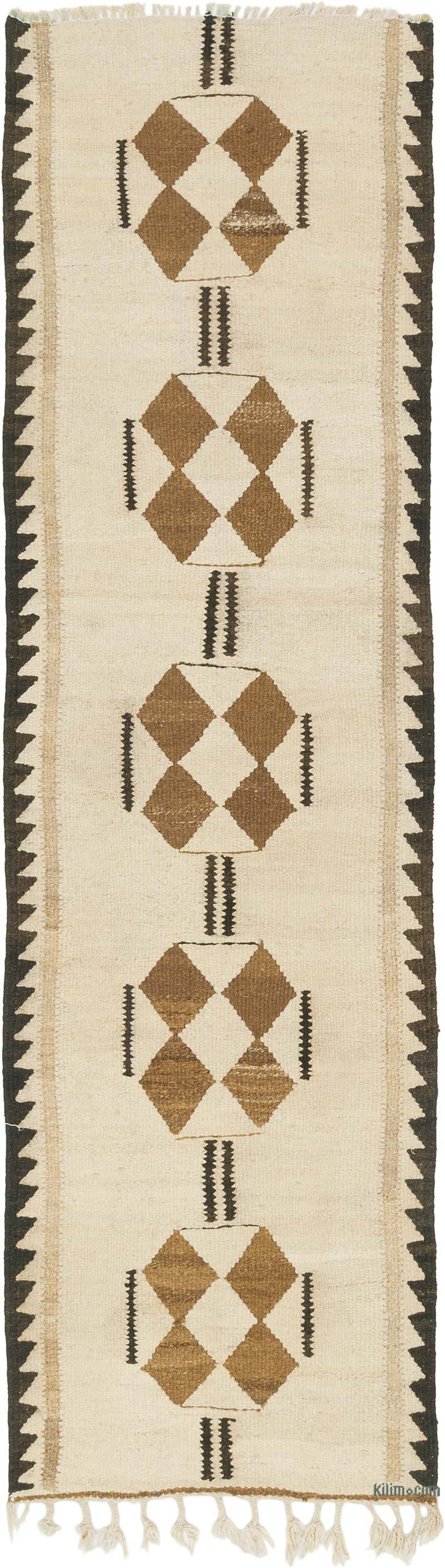 Vintage Anadolu Kilim Yolluk - 85 cm x 295 cm - K0077195