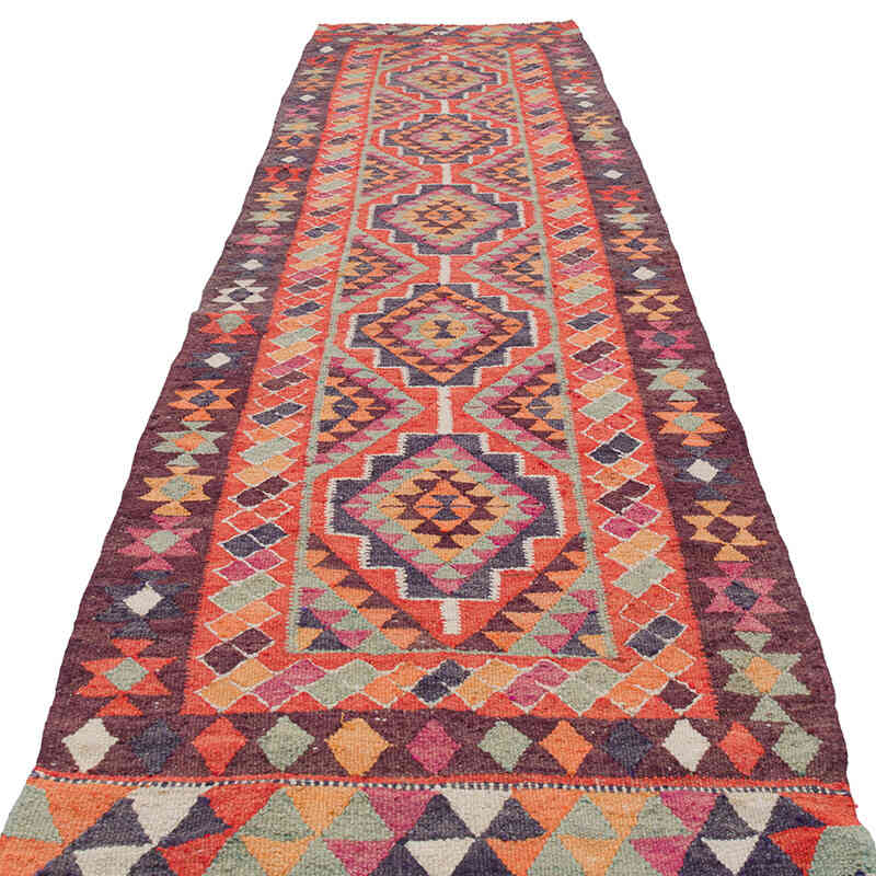 Vintage Anadolu Kilim Yolluk - 96 cm x 365 cm - K0077198