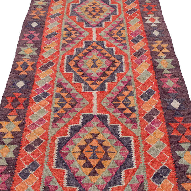 Vintage Anadolu Kilim Yolluk - 96 cm x 365 cm - K0077198