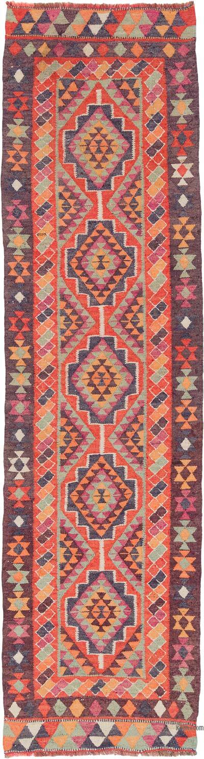 Vintage Anadolu Kilim Yolluk - 96 cm x 365 cm