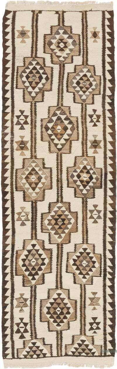 Vintage Tribal Kilim Runner - 2' 11" x 9' 3" (35" x 111")