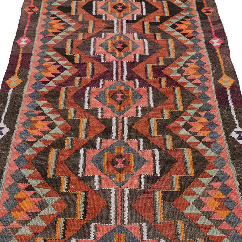 Vintage Tribal Kilim Runner - 3' 5" x 10'  (41" x 120") - K0077204