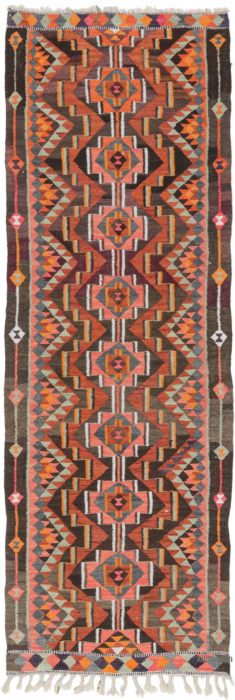 Vintage Tribal Kilim Runner - 3' 5" x 10'  (41" x 120") - K0077204