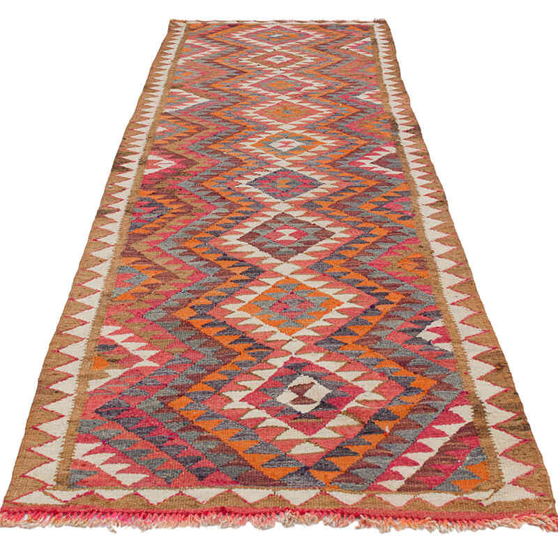 Vintage Anadolu Kilim Yolluk - 100 cm x 330 cm - K0077207