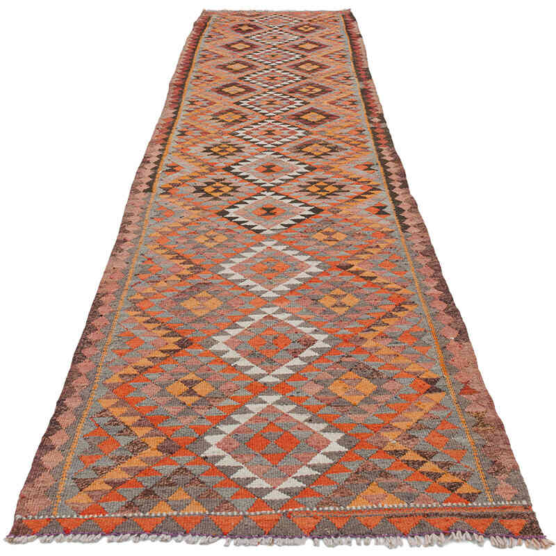 Alfombra Kilim Tribal Vintage - 89 cm x 368 cm - K0077208