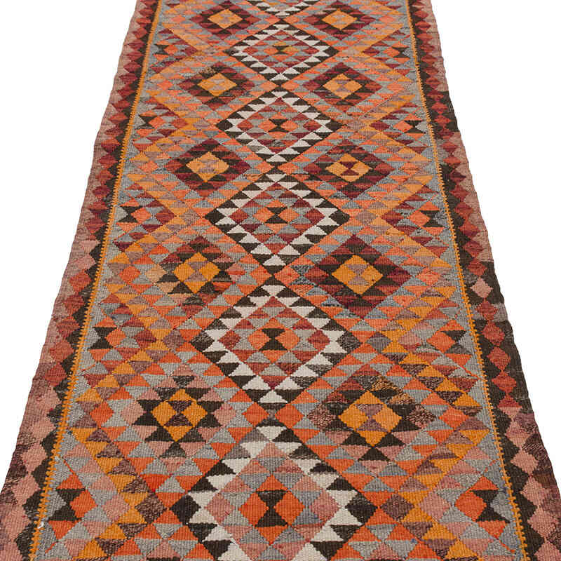 Alfombra Kilim Tribal Vintage - 89 cm x 368 cm - K0077208