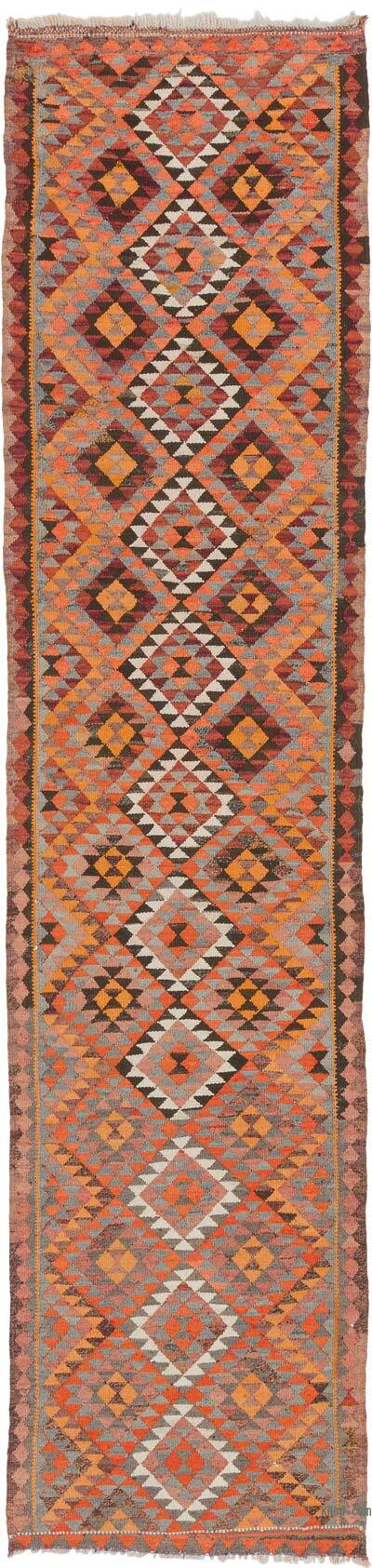 Vintage Anadolu Kilim Yolluk - 89 cm x 368 cm