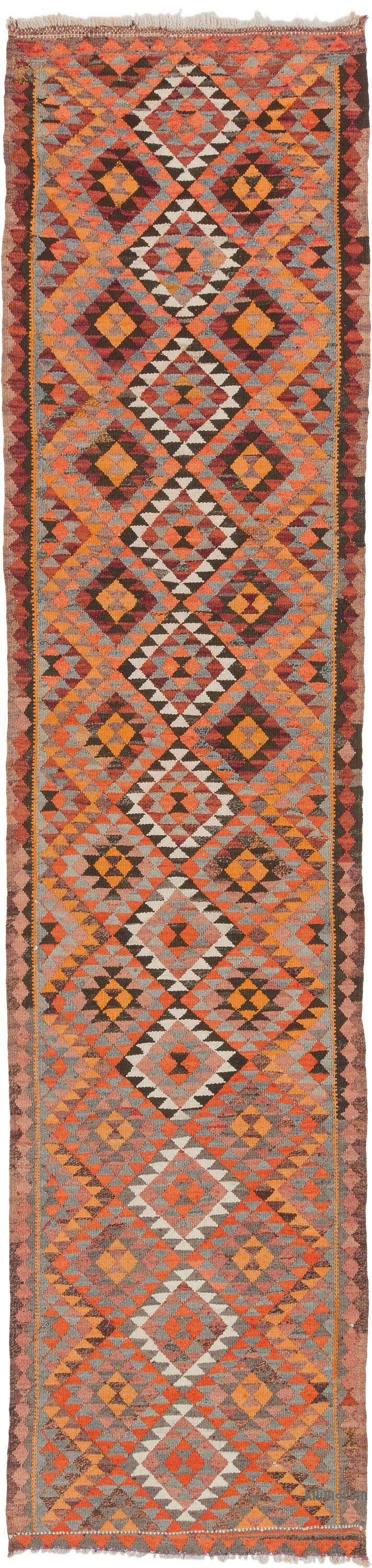 Alfombra Kilim Tribal Vintage - 89 cm x 368 cm - K0077208