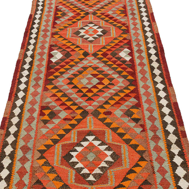 Vintage Anadolu Kilim Yolluk - 91 cm x 364 cm - K0077209