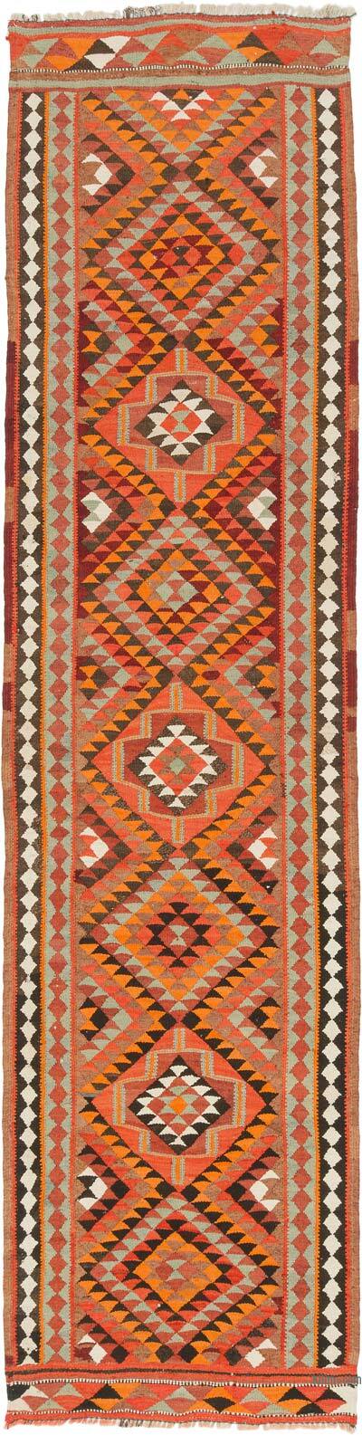 Vintage Anadolu Kilim Yolluk - 91 cm x 364 cm
