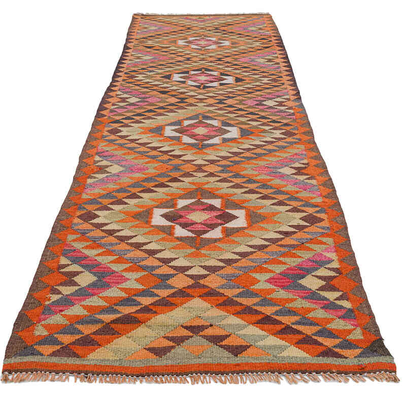 Vintage Anadolu Kilim Yolluk - 91 cm x 327 cm - K0077210