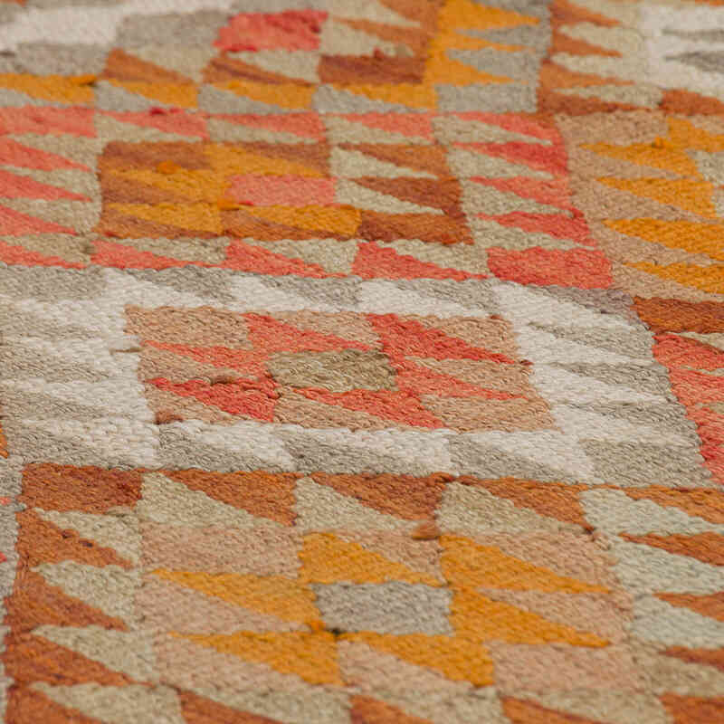 Vintage Tribal Kilim Runner - 3' 2" x 10' 1" (38" x 121") - K0077212