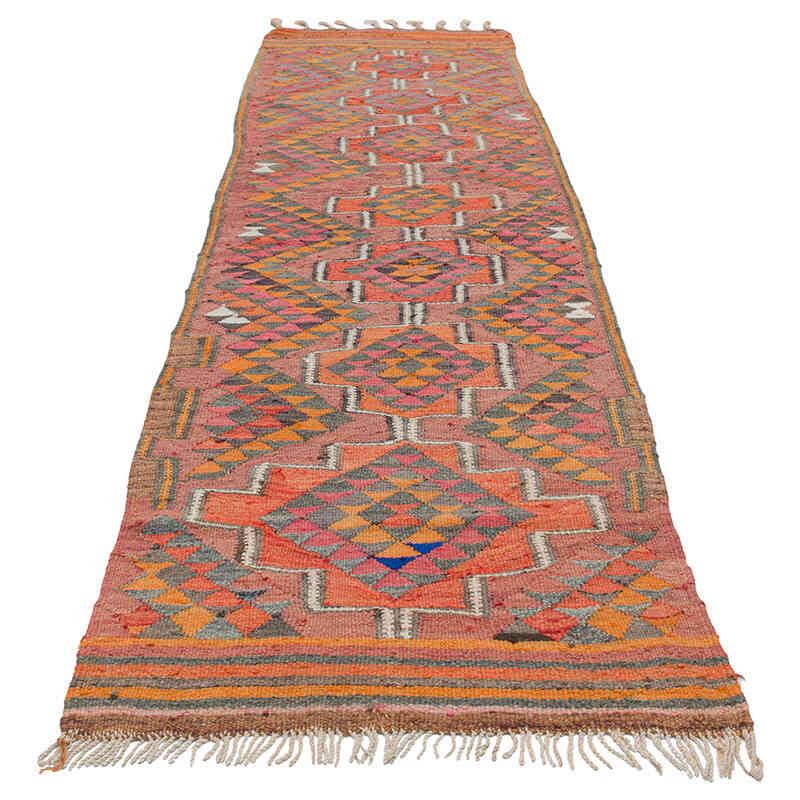 Alfombra Kilim Tribal Vintage - 81 cm x 304 cm - K0077217